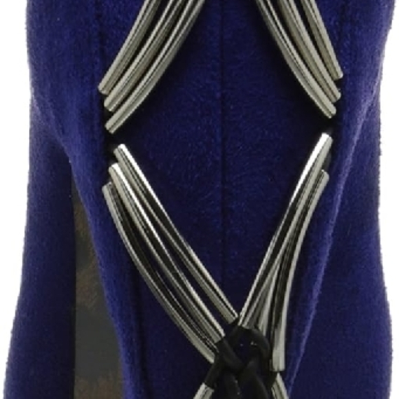 Bettie Page Blue Platform Heels - Picture 10 of 11